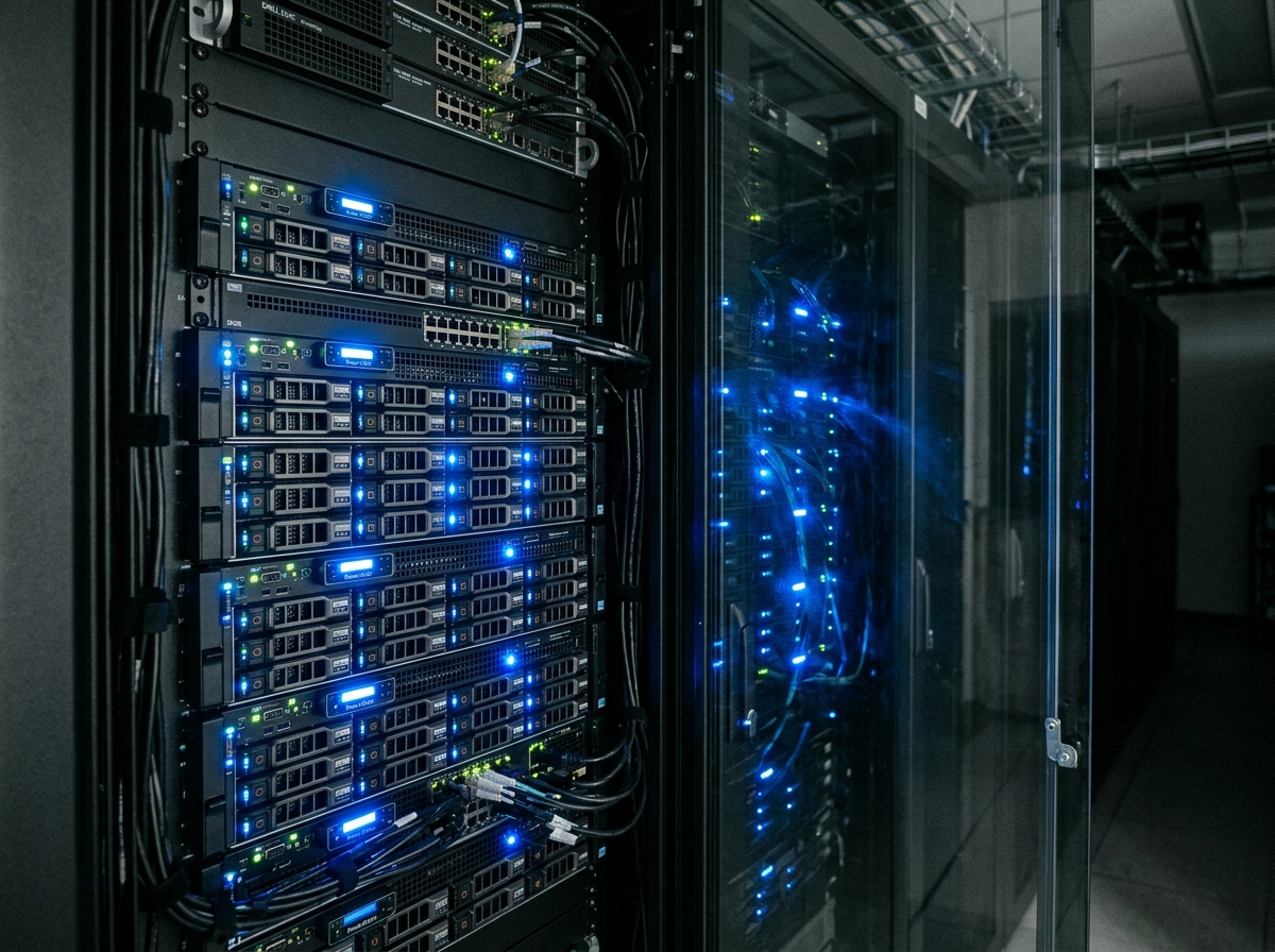 Server infrastructure used for hosting and monitoring AI crawler activity.